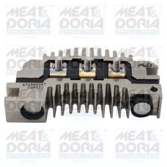Pont de diodes, alternateur MEAT & DORIA 52356