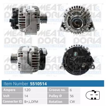 Alternateur MEAT & DORIA 5510514