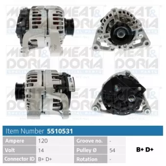 Alternateur MEAT & DORIA 5510531