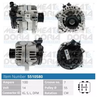 Alternateur MEAT & DORIA 5510580