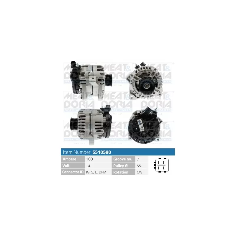 Alternateur MEAT & DORIA 5510580