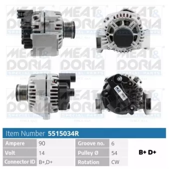 Alternateur MEAT & DORIA 5515034R