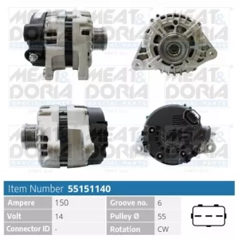 Alternateur MEAT & DORIA 55151140