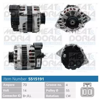 Alternateur MEAT & DORIA 5515191