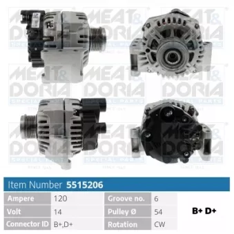 Alternateur MEAT & DORIA 5515206