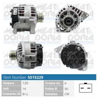 Alternateur MEAT & DORIA 5515229