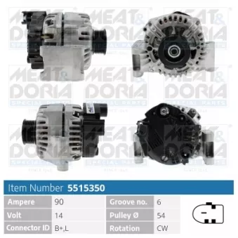 Alternateur MEAT & DORIA 5515350