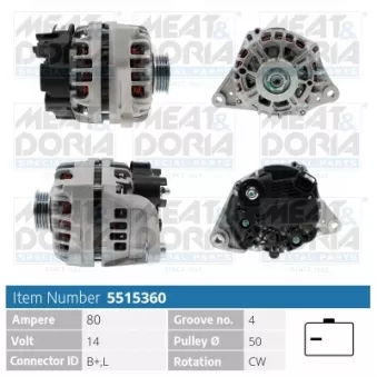 Alternateur MEAT & DORIA 5515360