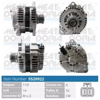 Alternateur MEAT & DORIA 5520922