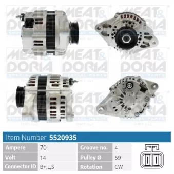 Alternateur MEAT & DORIA 5520935