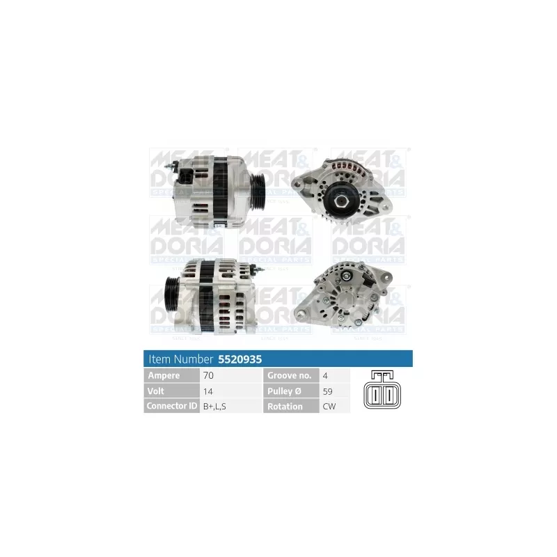 Alternateur MEAT & DORIA 5520935