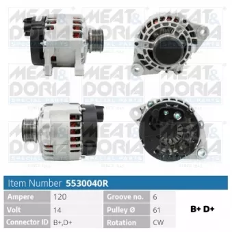 Alternateur MEAT & DORIA 5530040R