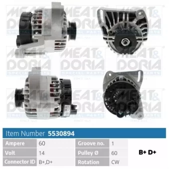 Alternateur MEAT & DORIA 5530894