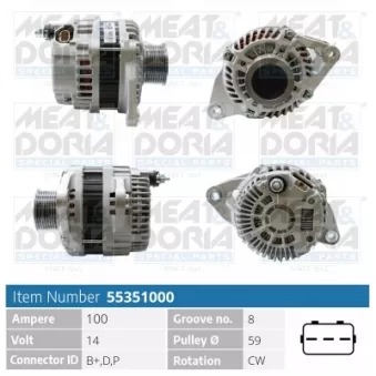 Alternateur MEAT & DORIA 55351000