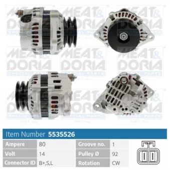 Alternateur MEAT & DORIA 5535526