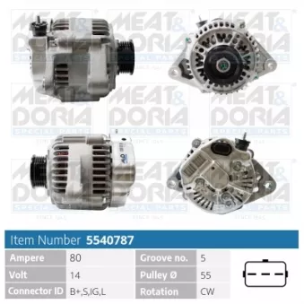 Alternateur MEAT & DORIA 5540787