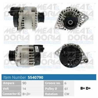 Alternateur MEAT & DORIA 5540790