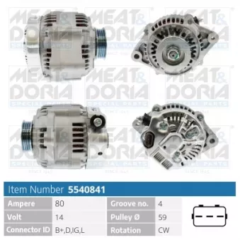 Alternateur MEAT & DORIA 5540841