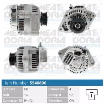 Alternateur MEAT & DORIA 5540896