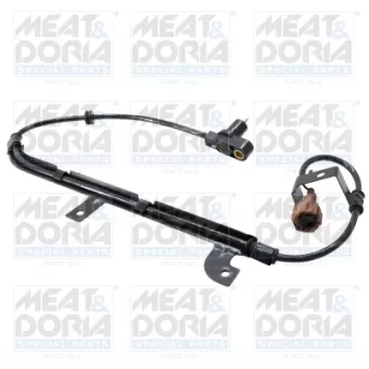 Capteur, vitesse de roue arrière gauche MEAT & DORIA 901234