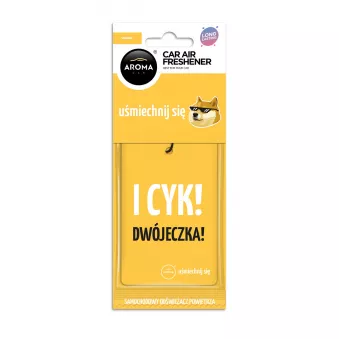 Désodorisant pour voiture AROMA CAR LETS SMILE Coton Vanille AMIO A10663