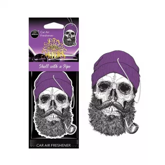Désodorisant pour voiture AROMA CAR MUERTOS Tête de mort avec tuyau Coral Stuff AMIO A10381