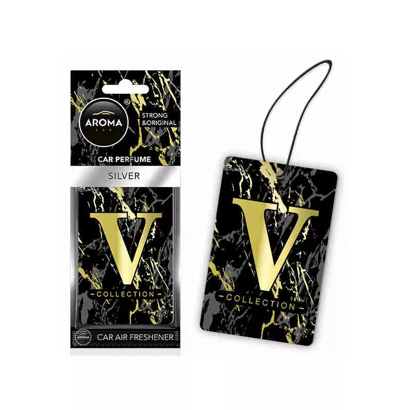 Désodorisant pour voiture AROMA CEL. V-COLLECTION Silver AMIO A83553