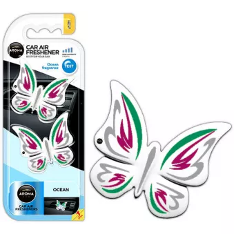 Désodorisant pour voiture AROMA FANCY SHAPES BUTTERFLY Ocean AMIO A83537