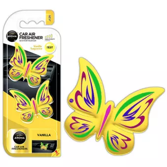 Désodorisant pour voiture AROMA FANCY SHAPES BUTTERFLY Vanille AMIO A83538