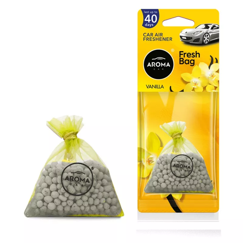 Désodorisant pour voiture AROMA FRESH BAG Vanille - NOUVEAU - céramique AMIO A10077