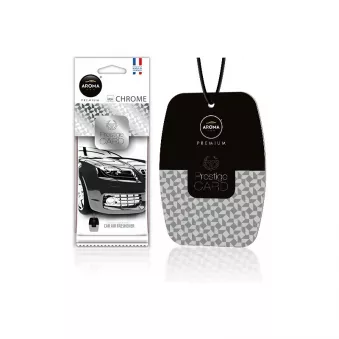 Désodorisant pour voiture AROMA PRESTIGE CARD CHROME AMIO A83544