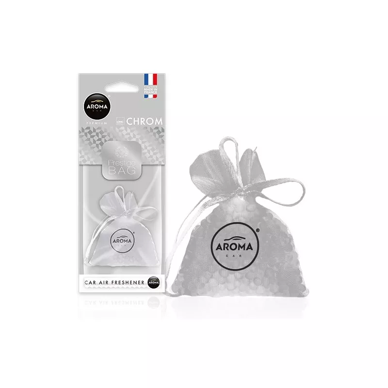Désodorisant pour voiture AROMA PRESTIGE FRESH BAG CHROME AMIO A83543