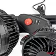 Ventilateur de voiture pour appuie-tête avec chargeur USB 2x4" 12V AMIO 03009 - Visuel 2