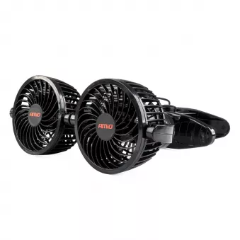 Ventilateur de voiture avec clip 2x4" 12V AMIO 03012