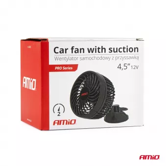 Ventilateur de voiture avec ventouse 4,5" 12V AMIO 03001