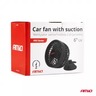 Ventilateur de voiture avec ventouse 6" 12V AMIO 03003