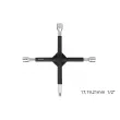 Croix de roue revêtement caoutchouc 17-19-21mm 1/2" AMIO 02402 - Visuel 1