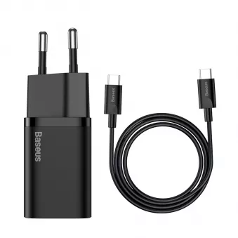 Chargeur USB-C Baseus Mini Power Delivery 25W avec câble USB-C 100 cm AMIO BAS20602