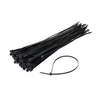 Colliers de câble noir 2,5x100mm - 100 pcs AMIO