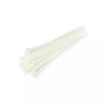 Colliers de câble blanc 2,5x100mm - 100 pcs AMIO
