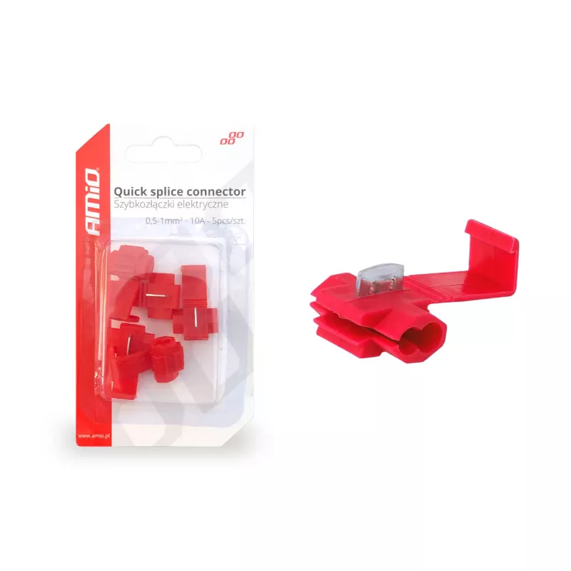 Connecteur rapide 0,5-1mm2 10A 5pcs blister AMIO 02340