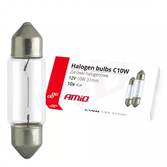 Ampoules halogènes C10W Feston 31mm 12V 10pcs AMIO