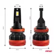 Phare LED H8/H9/H11 X3 Series AMIO 02981 - Visuel 3