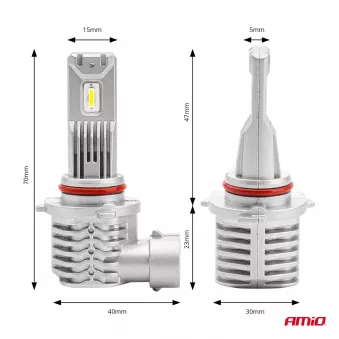 Phare LED HB4 9006 X1 Série AMIO 02969