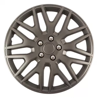 Enjoliveur DAKAR NC 17" GRAPHITE avec écrous chromés AMIO
