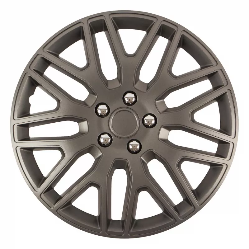 Enjoliveur DAKAR NC 17" GRAPHITE avec écrous chromés AMIO 11283