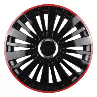 Enjoliveur FALCON 14" noir avec un cerclage rouge AMIO