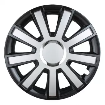 Enjoliveur FLASH 14" noir&argent AMIO L07100