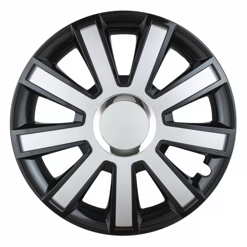 Enjoliveur FLASH 14" noir&argent AMIO L07100