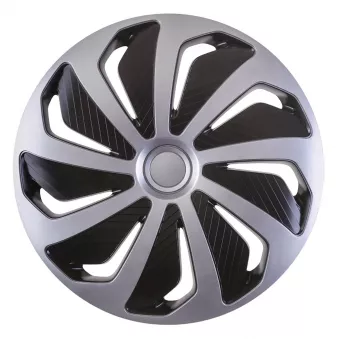 Enjoliveur Wind 16" argent&noir AMIO 10672